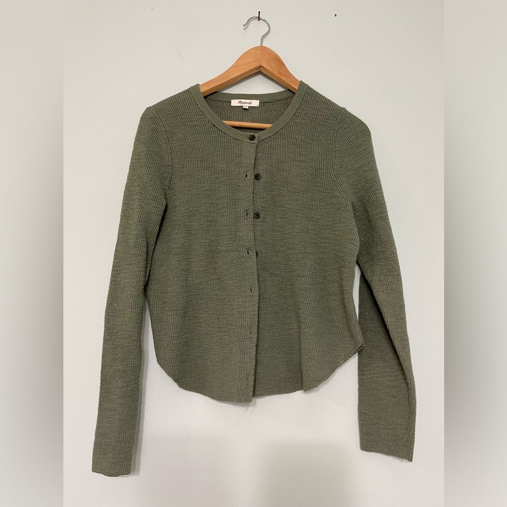 Madewell olive sweater